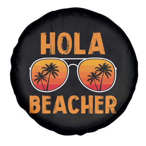 Hola Beaches Spare Tire Cover Funny Beach Vacation Summer TS10 Print Your Wear