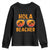 Hola Beaches Youth Sweatshirt Funny Beach Vacation Summer TS10 Black Print Your Wear