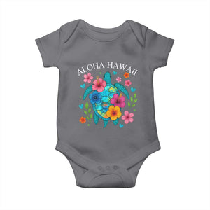 Aloha Hawaii Baby Onesie Sea Turtle Summer Hawaiian Island TS10 Charcoal Print Your Wear