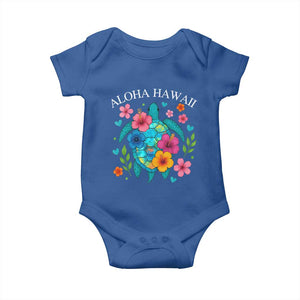 Aloha Hawaii Baby Onesie Sea Turtle Summer Hawaiian Island TS10 Royal Blue Print Your Wear