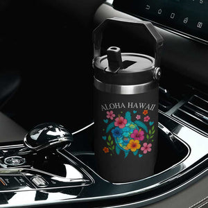 Aloha Hawaii Flip Straw Tumbler Sea Turtle Summer Hawaiian Island TS10 Print Your Wear