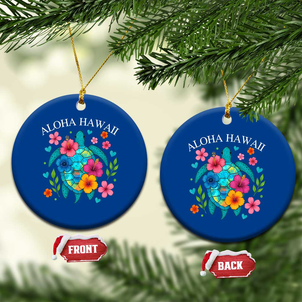 Aloha Hawaii Ceramic Ornament Sea Turtle Summer Hawaiian Island TS10 1pc Blue Print Your Wear
