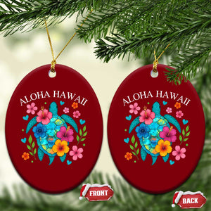 Aloha Hawaii Ceramic Ornament Sea Turtle Summer Hawaiian Island TS10 Print Your Wear