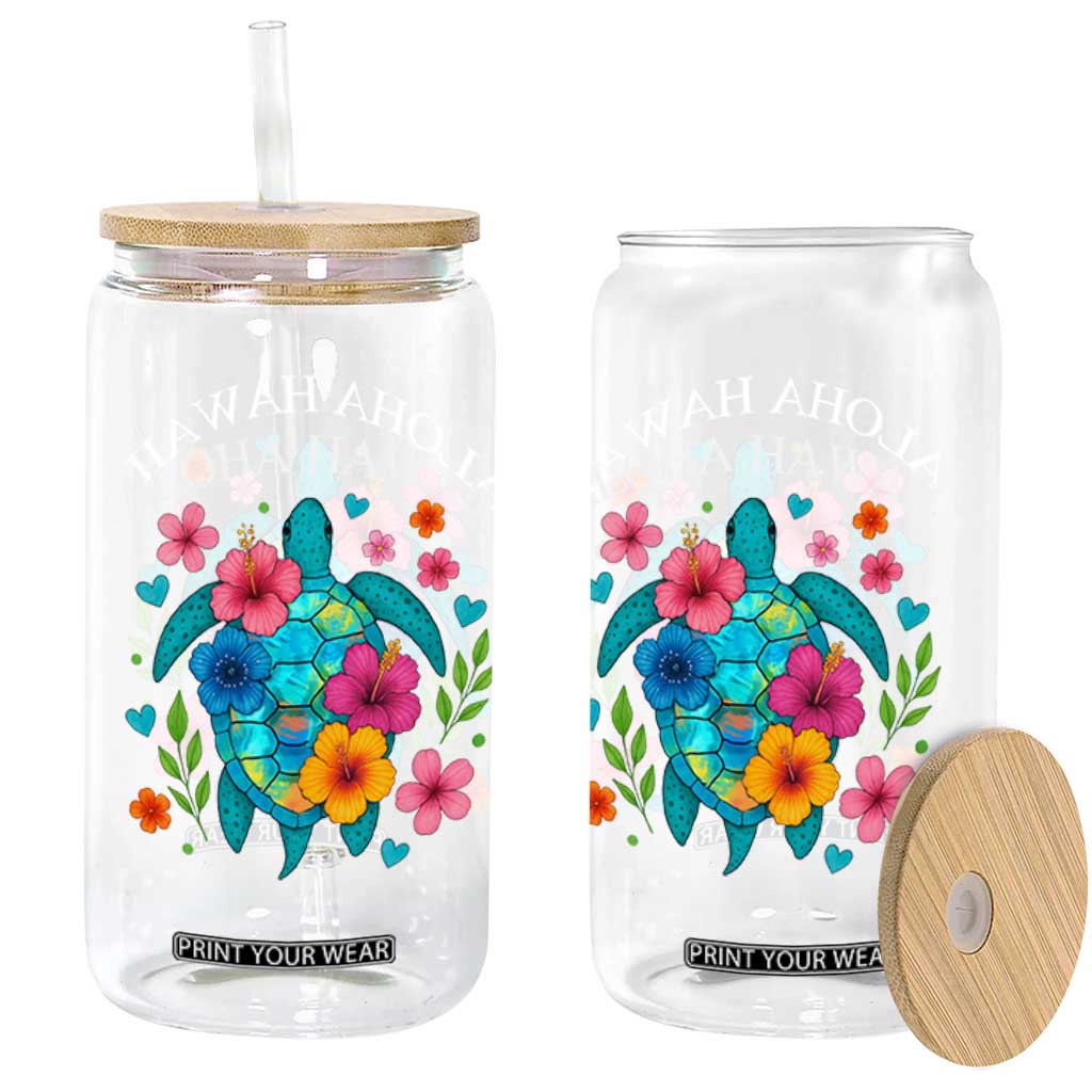 Aloha Hawaii Glass Can Sea Turtle Summer Hawaiian Island TS10 Print Your Wear