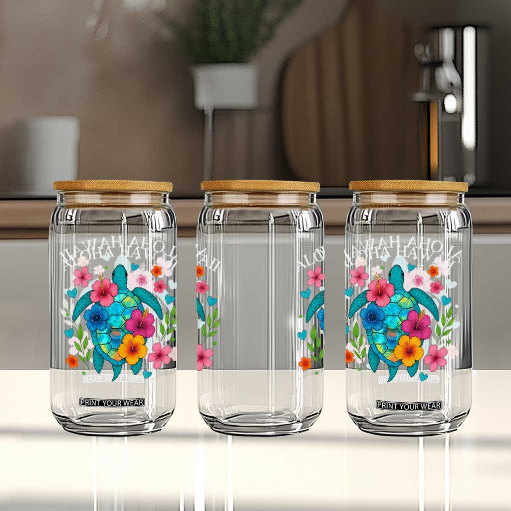 Aloha Hawaii Glass Can Sea Turtle Summer Hawaiian Island TS10 Print Your Wear