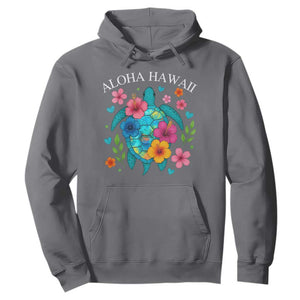 Aloha Hawaii Hoodie Sea Turtle Summer Hawaiian Island TS10 Charcoal Print Your Wear