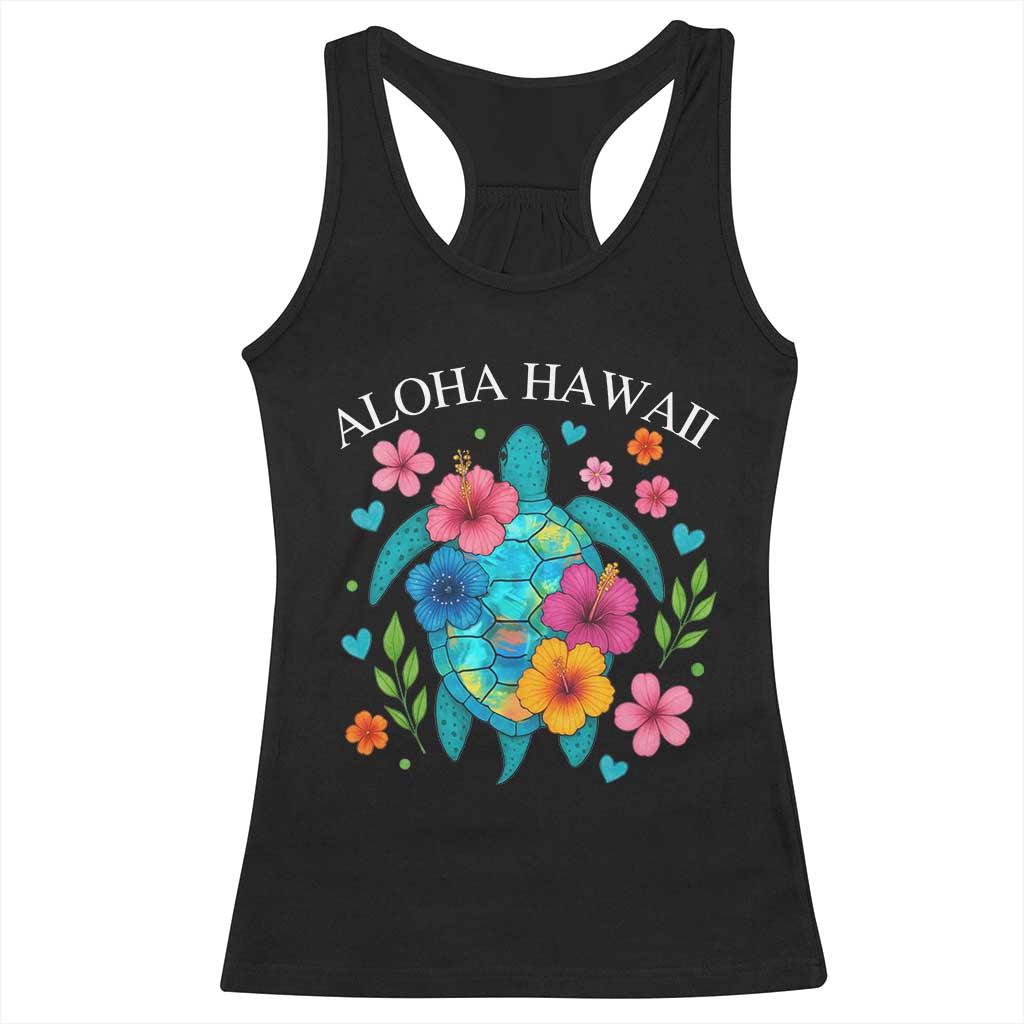 Aloha Hawaii Racerback Tank Top Sea Turtle Summer Hawaiian Island TS10 Black Print Your Wear