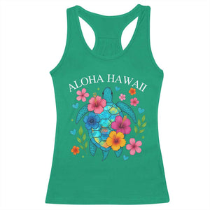 Aloha Hawaii Racerback Tank Top Sea Turtle Summer Hawaiian Island TS10 Irish Green Print Your Wear