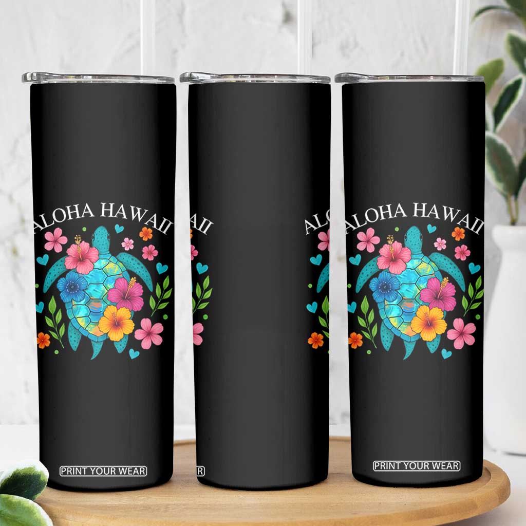 Aloha Hawaii Skinny Tumbler Sea Turtle Summer Hawaiian Island TS10 Print Your Wear
