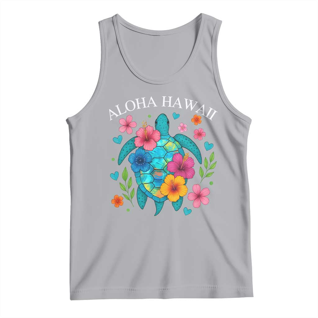 Aloha Hawaii Tank Top Sea Turtle Summer Hawaiian Island TS10 Athletic Heather Print Your Wear