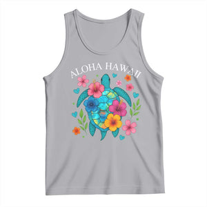 Aloha Hawaii Tank Top Sea Turtle Summer Hawaiian Island TS10 Athletic Heather Print Your Wear