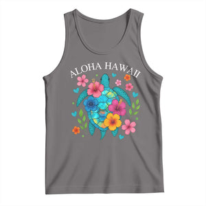 Aloha Hawaii Tank Top Sea Turtle Summer Hawaiian Island TS10 Deep Heather Print Your Wear
