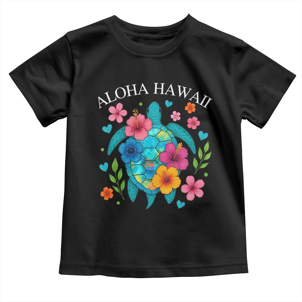 Aloha Hawaii Toddler T Shirt Sea Turtle Summer Hawaiian Island TS10 Black Print Your Wear