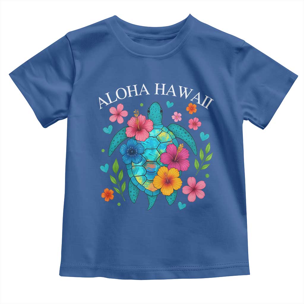 Aloha Hawaii Toddler T Shirt Sea Turtle Summer Hawaiian Island TS10 Royal Blue Print Your Wear