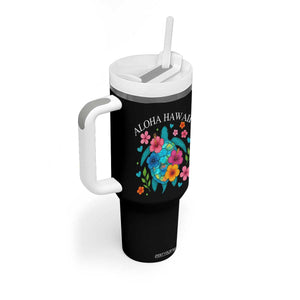 Aloha Hawaii Tumbler With Handle Sea Turtle Summer Hawaiian Island TS10 Print Your Wear