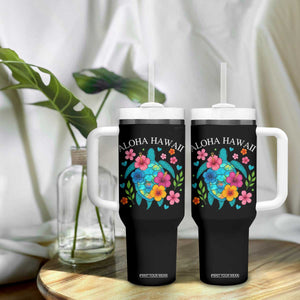 Aloha Hawaii Tumbler With Handle Sea Turtle Summer Hawaiian Island TS10 Print Your Wear