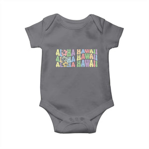 Aloha Hawaii Baby Onesie Flower Summer Hawaiian Island TS10 Charcoal Print Your Wear