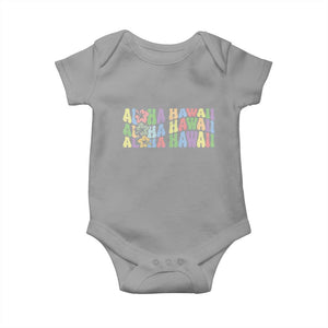 Aloha Hawaii Baby Onesie Flower Summer Hawaiian Island TS10 Sport Gray Print Your Wear
