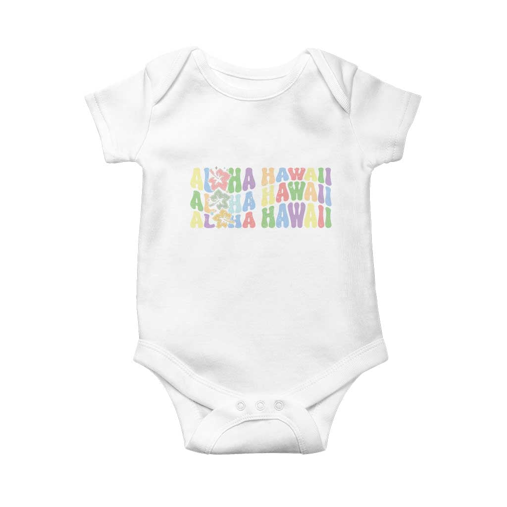 Aloha Hawaii Baby Onesie Flower Summer Hawaiian Island TS10 White Print Your Wear