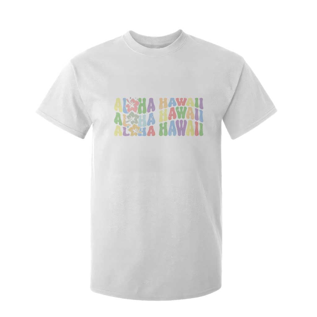 Aloha Hawaii T Shirt For Kid Flower Summer Hawaiian Island TS10 White Print Your Wear