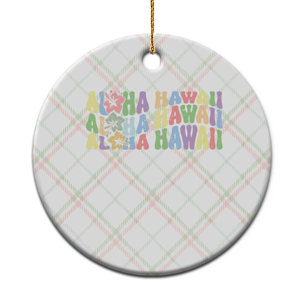 Aloha Hawaii Ceramic Ornament Flower Summer Hawaiian Island TS10 1pc Christmas Plaid Print Your Wear
