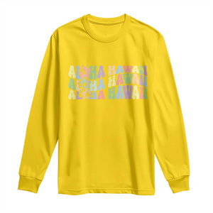 Aloha Hawaii Long Sleeve Shirt Flower Summer Hawaiian Island TS10 Daisy Print Your Wear
