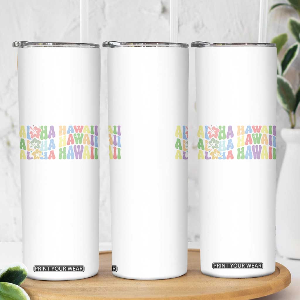 Aloha Hawaii Skinny Tumbler Flower Summer Hawaiian Island TS10 Print Your Wear