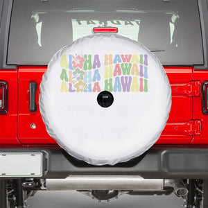 Aloha Hawaii Spare Tire Cover Flower Summer Hawaiian Island TS10 White Print Your Wear
