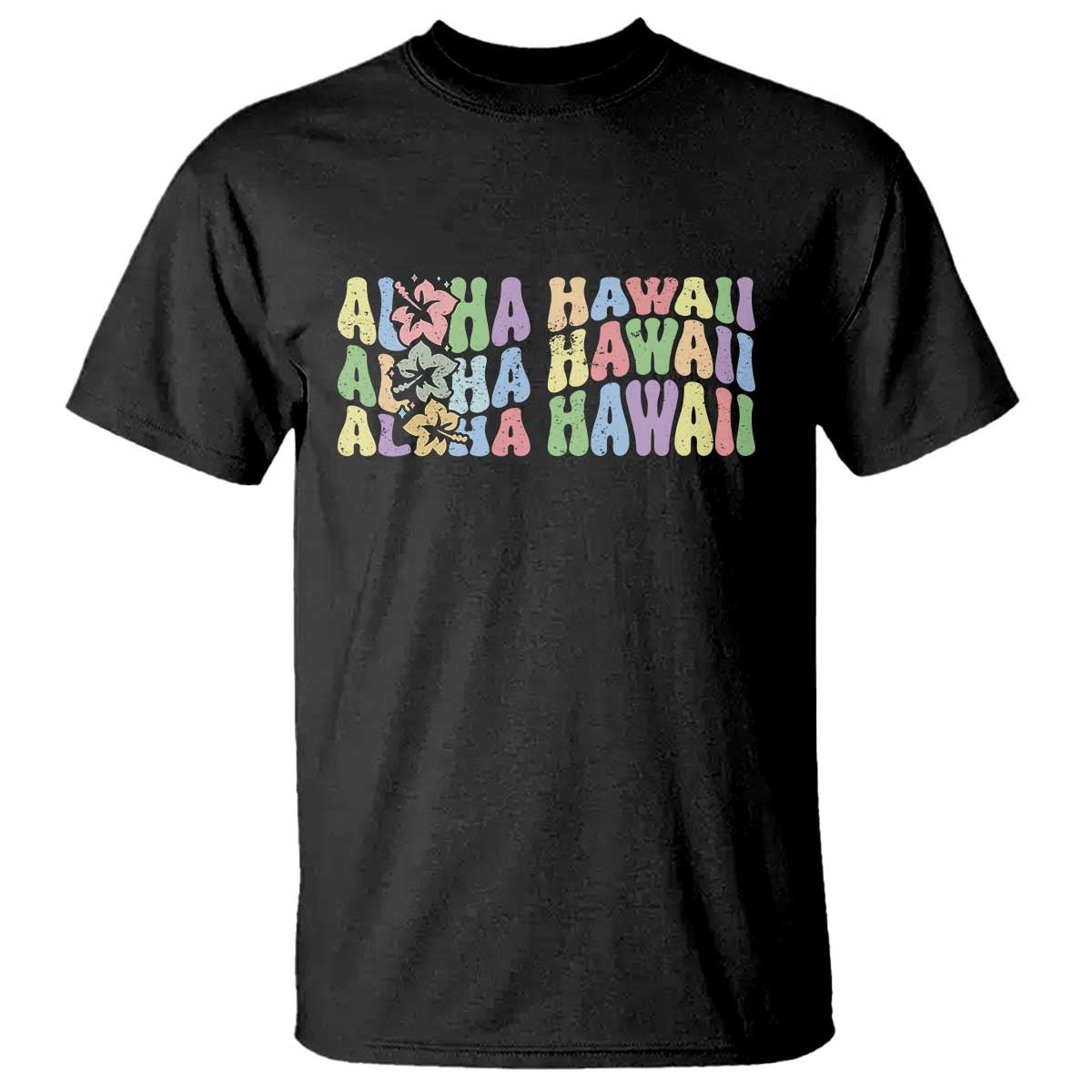 Aloha Hawaii T Shirt Flower Summer Hawaiian Island TS10 Black Print Your Wear