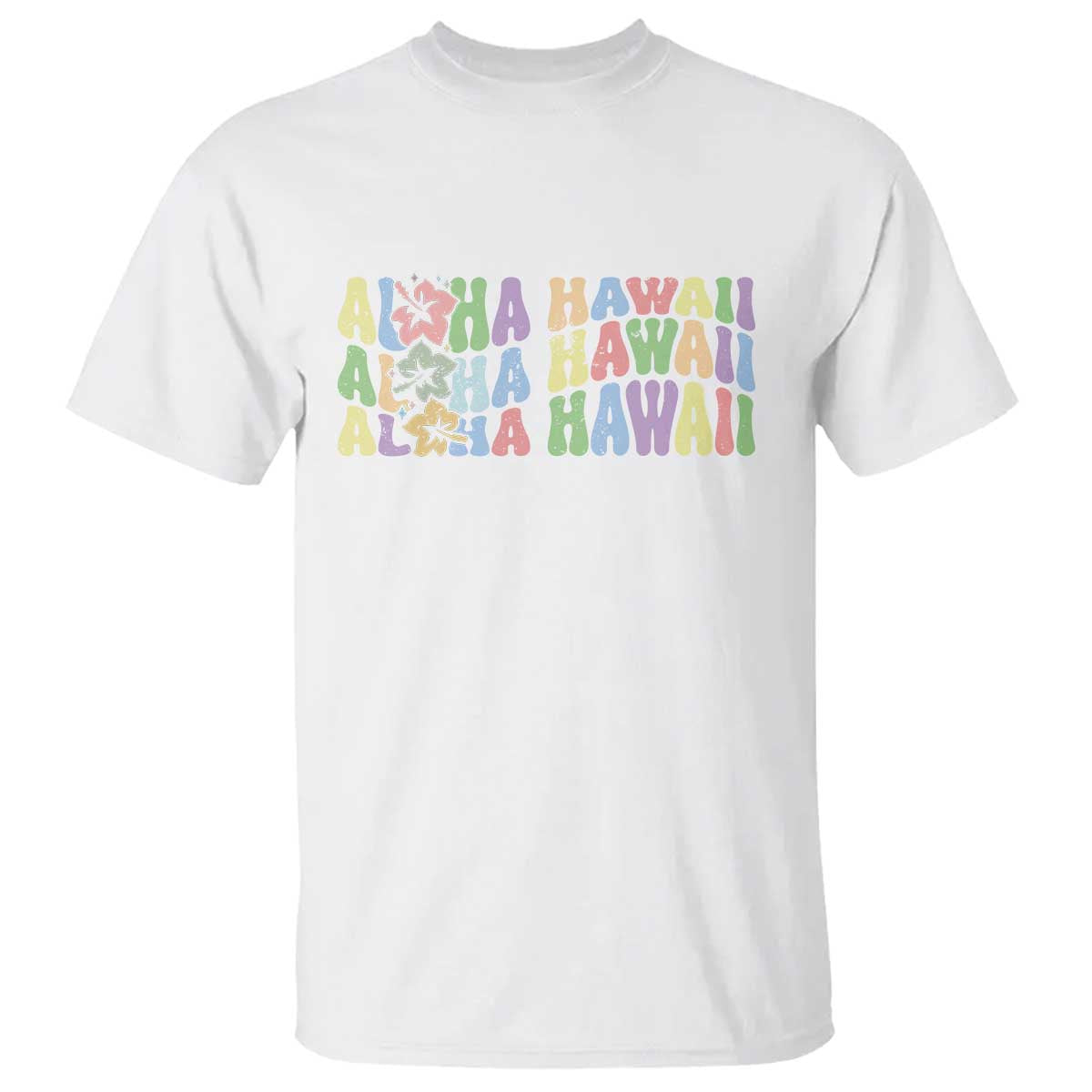 Aloha Hawaii T Shirt Flower Summer Hawaiian Island TS10 White Print Your Wear