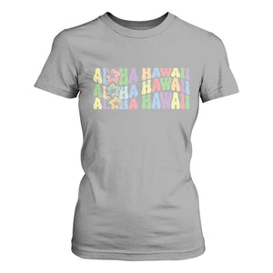 Aloha Hawaii T Shirt For Women Flower Summer Hawaiian Island TS10 Sport Gray Print Your Wear