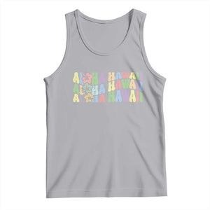Aloha Hawaii Tank Top Flower Summer Hawaiian Island TS10 Athletic Heather Print Your Wear