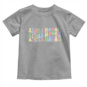 Aloha Hawaii Toddler T Shirt Flower Summer Hawaiian Island TS10 Sport Gray Print Your Wear