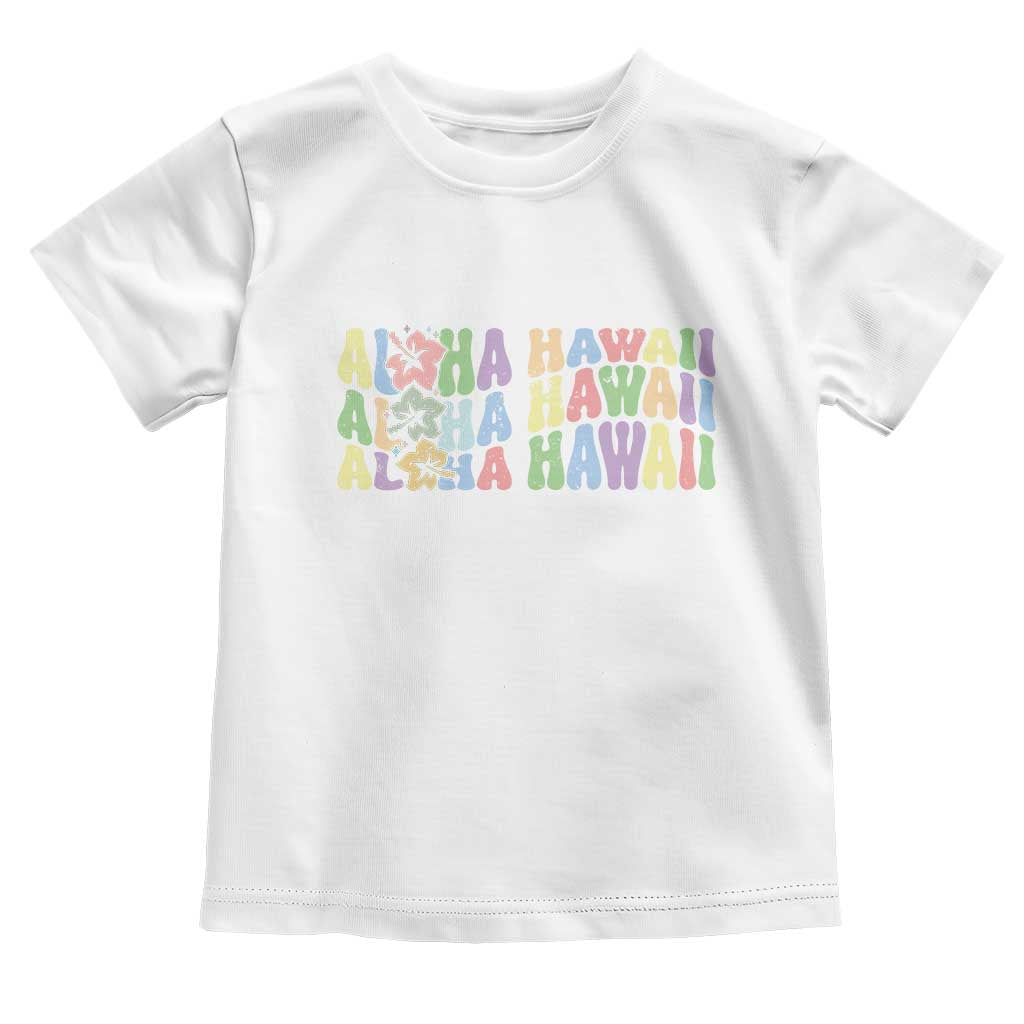 Aloha Hawaii Toddler T Shirt Flower Summer Hawaiian Island TS10 White Print Your Wear