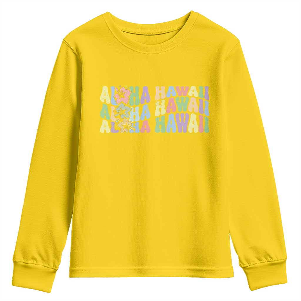 Aloha Hawaii Youth Sweatshirt Flower Summer Hawaiian Island TS10 Daisy Print Your Wear