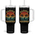 Aloha Hawaii Tumbler With Handle Retro Hawaiian Island Palm Beach Surfboard Surf TS10 One Size: 40 oz Black Print Your Wear