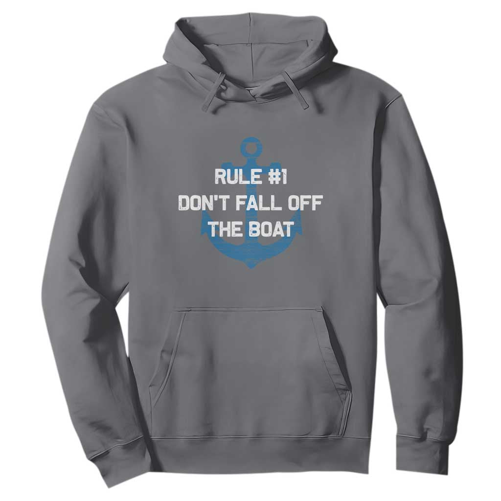 Funny Cruise Hoodie Rule #1 Dont Fall Off The Boat - Print Your Wear