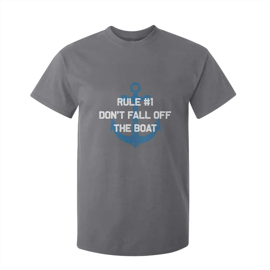 Funny Cruise T Shirt For Kid Rule #1 Dont Fall Off The Boat - Print Your Wear