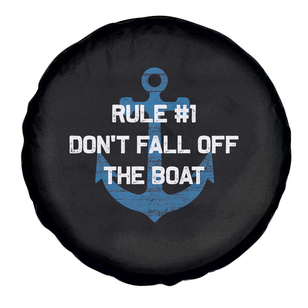 Funny Cruise Spare Tire Cover Rule #1 Dont Fall Off The Boat - Print Your Wear
