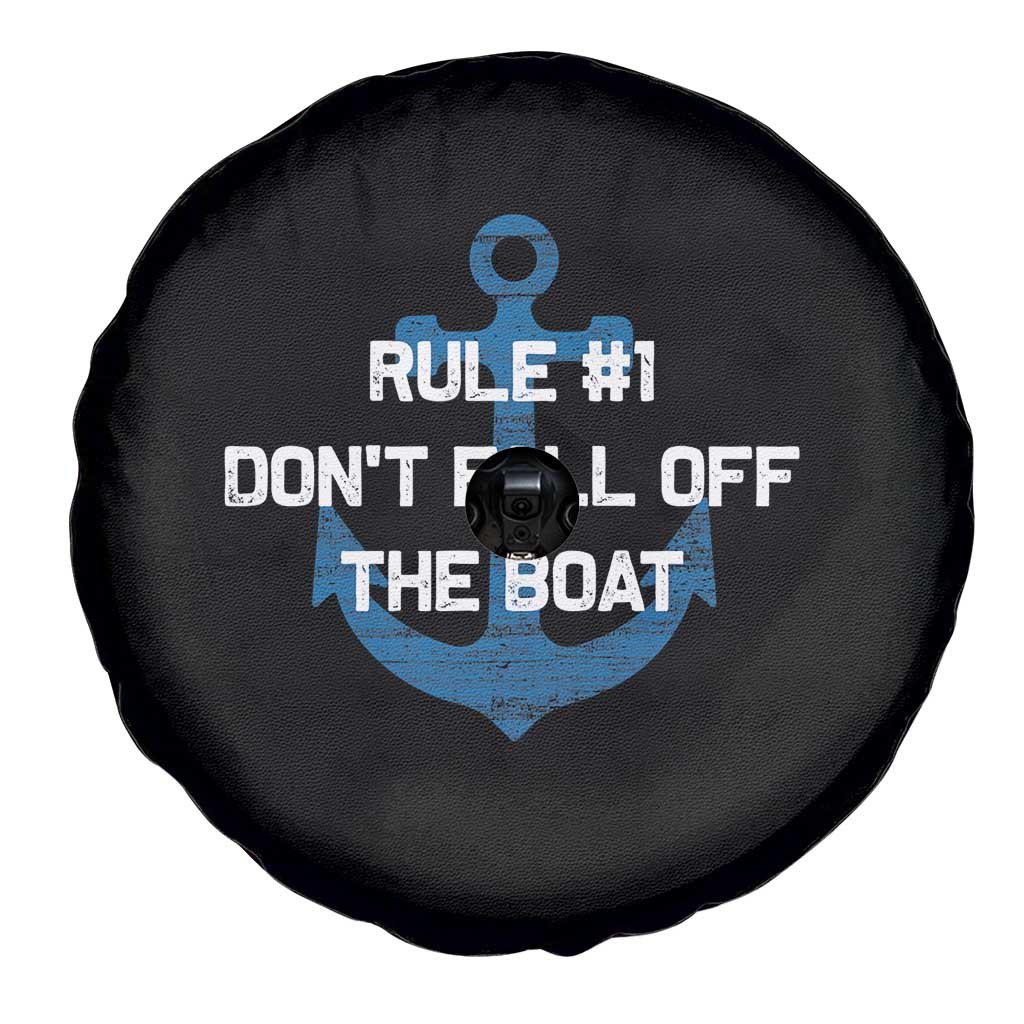 Funny Cruise Spare Tire Cover Rule #1 Dont Fall Off The Boat - Print Your Wear