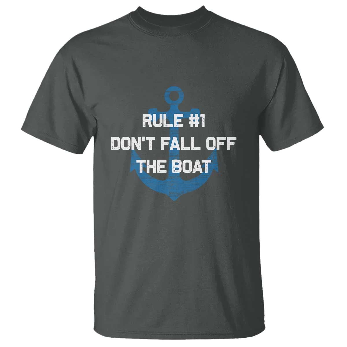 Funny Cruise T Shirt Rule #1 Dont Fall Off The Boat - Print Your Wear