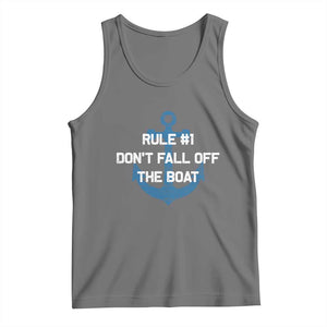 Funny Cruise Tank Top Rule #1 Dont Fall Off The Boat - Print Your Wear