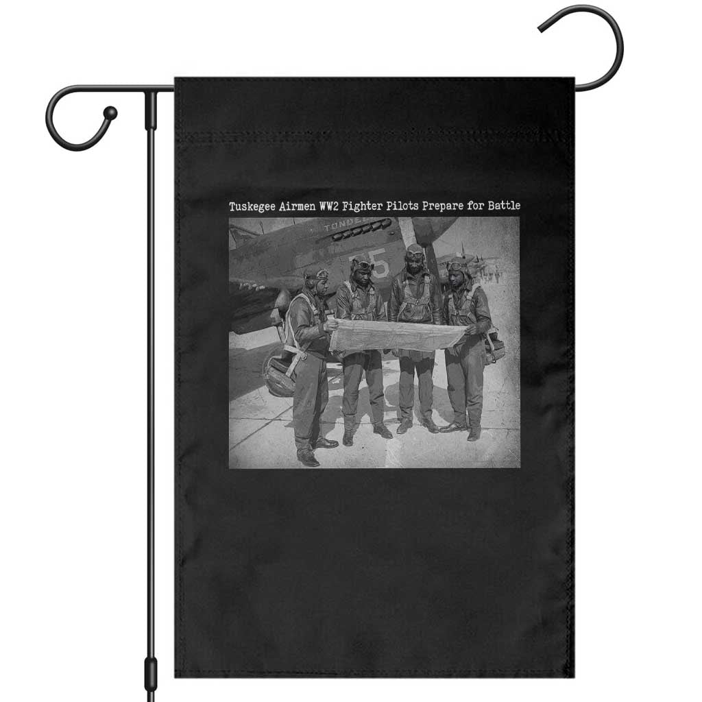 Tuskegee Airmen Garden Flag African American Heroes Preparing for Battle WW2 TS10 Black Print Your Wear