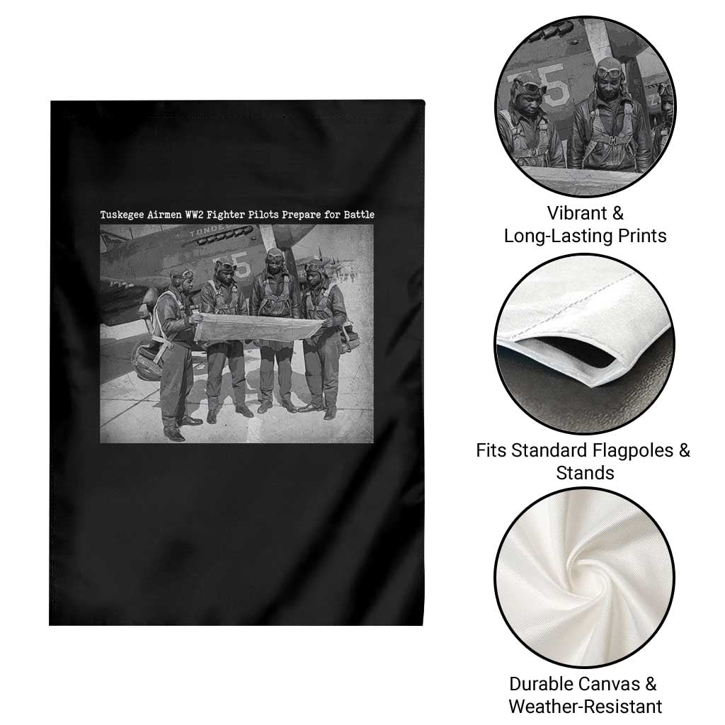 Tuskegee Airmen Garden Flag African American Heroes Preparing for Battle WW2 TS10 Print Your Wear