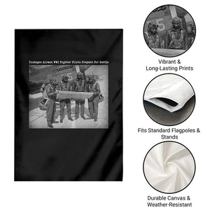 Tuskegee Airmen Garden Flag African American Heroes Preparing for Battle WW2 TS10 Print Your Wear