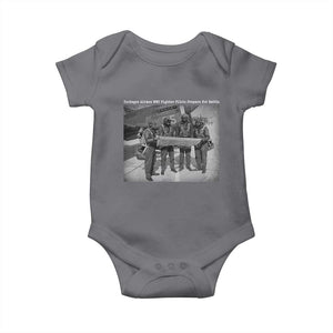 Tuskegee Airmen Baby Onesie African American Heroes Preparing for Battle WW2 TS10 Charcoal Print Your Wear