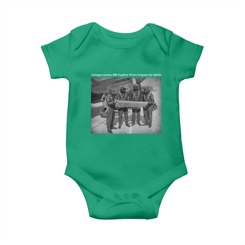 Tuskegee Airmen Baby Onesie African American Heroes Preparing for Battle WW2 TS10 Irish Green Print Your Wear
