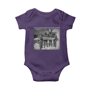 Tuskegee Airmen Baby Onesie African American Heroes Preparing for Battle WW2 TS10 Purple Print Your Wear
