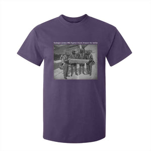 Tuskegee Airmen T Shirt For Kid African American Heroes Preparing for Battle WW2 TS10 Purple Print Your Wear