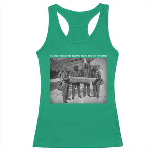 Tuskegee Airmen Racerback Tank Top African American Heroes Preparing for Battle WW2 TS10 Irish Green Print Your Wear
